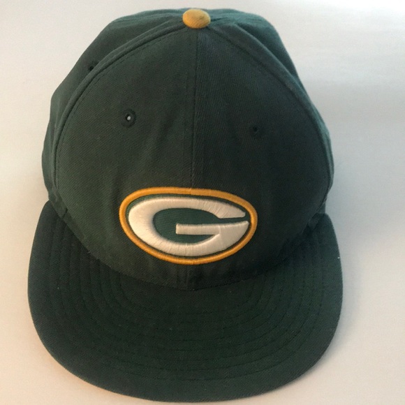 NFL Green Bay Packers 59 Fifty Ball Cap Sz 7 1/8 - Picture 1 of 6
